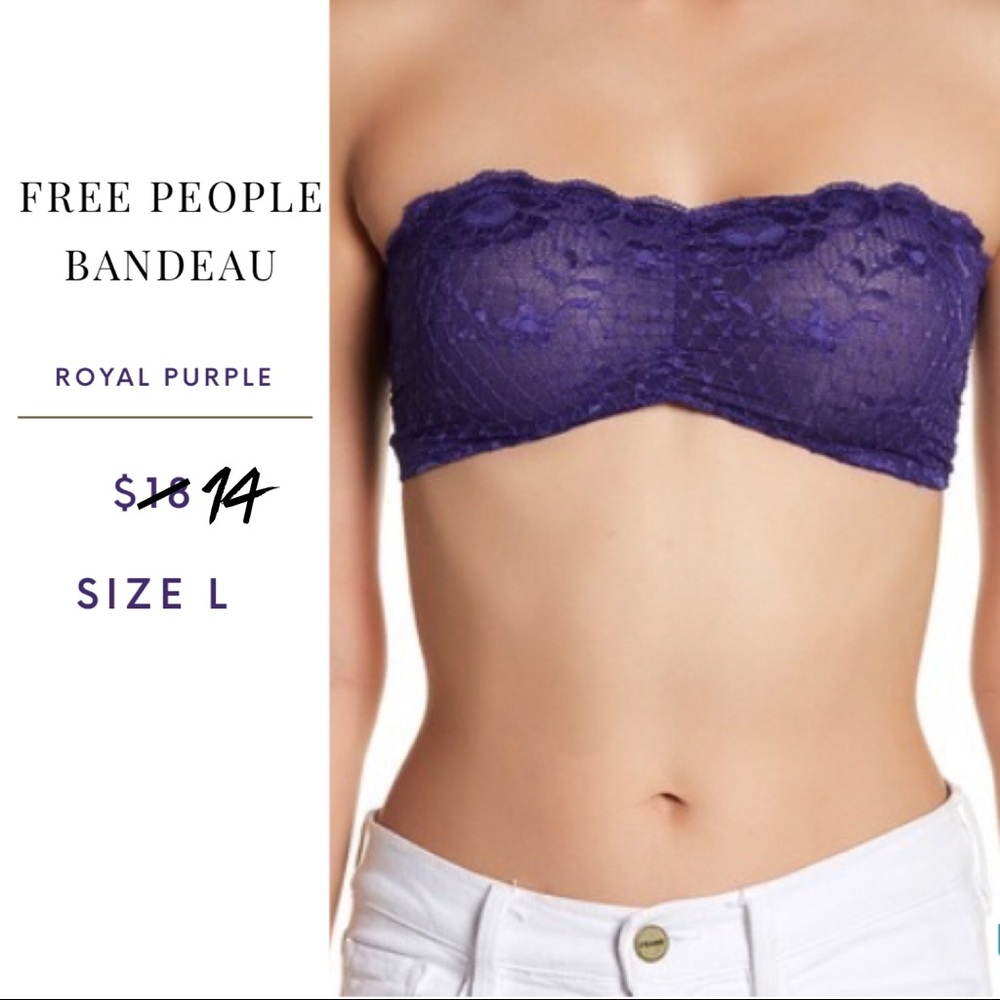 Any 2/$25 💫Free People Royal Purple Lace Bandeau